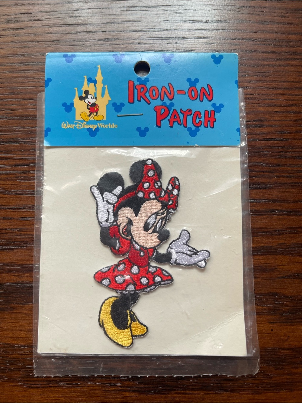 NWT VTG Walt Disney Iron on Patch Minnie Mouse Walt Disney World